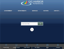 Tablet Screenshot of cityofgigharbor.net